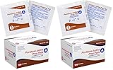 Dynarex Povidone-Iodine Prep Pads, Saturated with Povidone Iodine 10%, Medical-Grade Antiseptic Wipes Used for Prepping Prior Minor Procedures, Medium, 1 Case of 100 Prep Pads (Pack of 2)