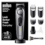 Braun Series 7 RASOIO ELETTRICO BARBA Con lama barba Problade, REGOLABARBA UOMO 40 Lunghezze, Accessori Da Barbiere, Base Di Ricarica, Custodia, BT7420 Nero/Verde Elettrico