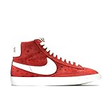 Nike Women's Blazer Mid Suede Vintage Bright Crimson/White 518171-613 (Size: 6.5)