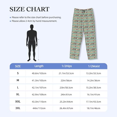 Pantalon de pyjama homme chouettes idée cadeau nuit confortable - 2