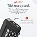 TSA Accepted Luggage Travel Lock, Set-Your-Own Combination Lock for School Gym Locker, Luggage Suitcase Baggage Locks, Filing Cabinets, Toolbox, Case (Black, 2 Pack)