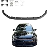 Frontlippe Frontspoiler kompatibel mit VW VOLKSWAGEN Golf MK7 GTI 2013 bis 2016 mit ABE TÜV Schwarz Glänzend