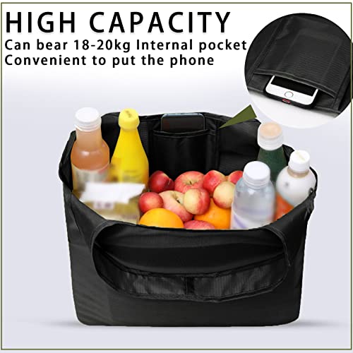 Modixun 4Pack Ultra Large Foldable Grocery Bags, Reusable Sturdy Shopping Bags with Attach Pocket - Image 4
