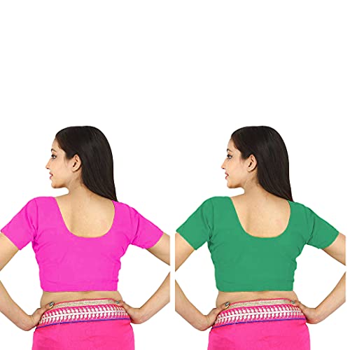 Image of Namita Women's Rubia Cotton Solid Half Sleeve Blouse