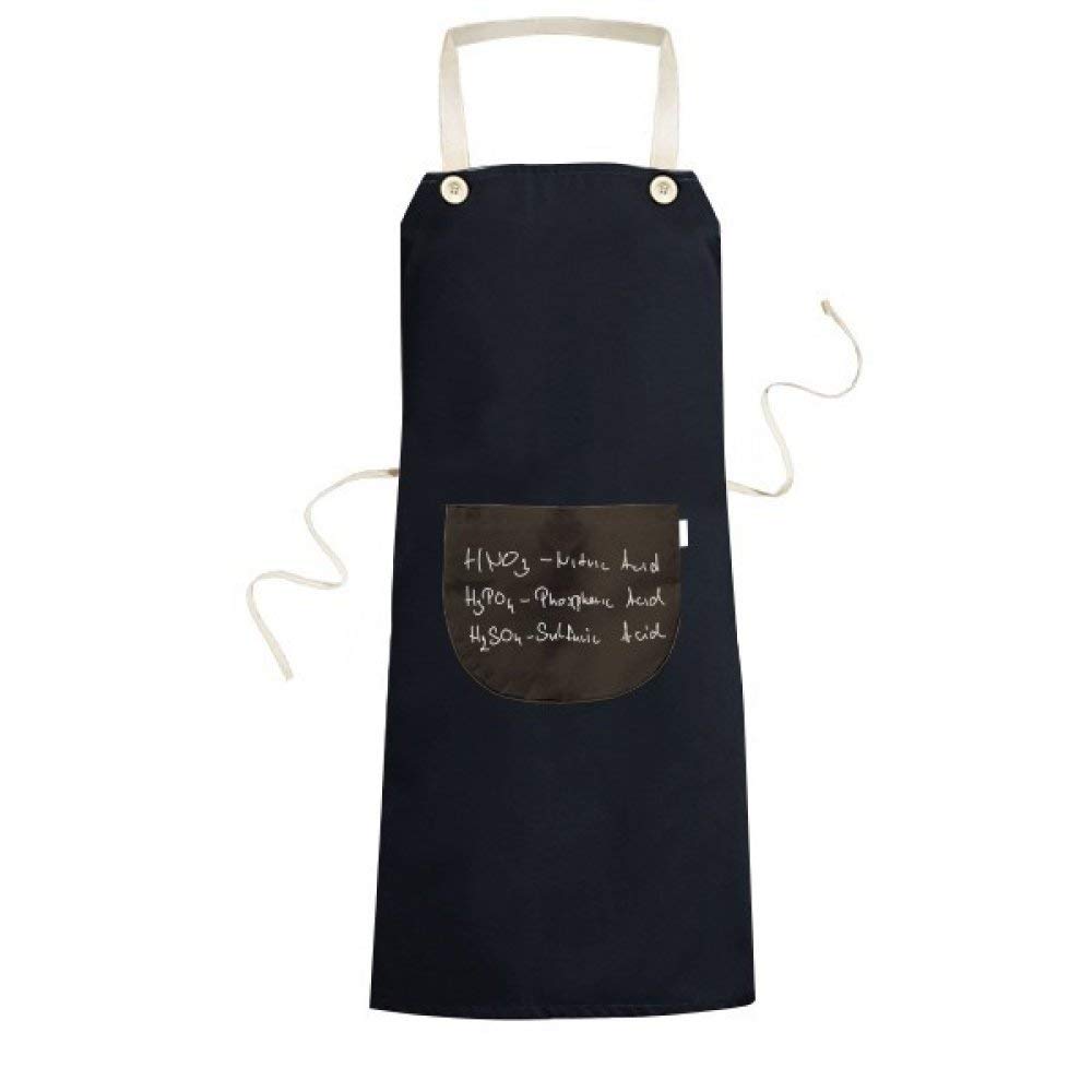 Bavoir tablier cuisine noir imprimé chimie pour homme ou femme