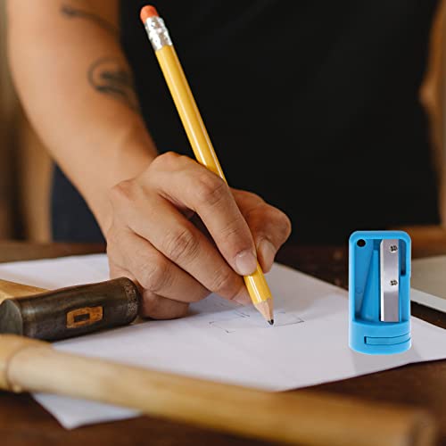 6 Pack Carpenter Pencil Sharpener Colourful Manual Portable Woodwork Pencil Cutterfor Woodworking Travel School Office，6 Colors #TOP4