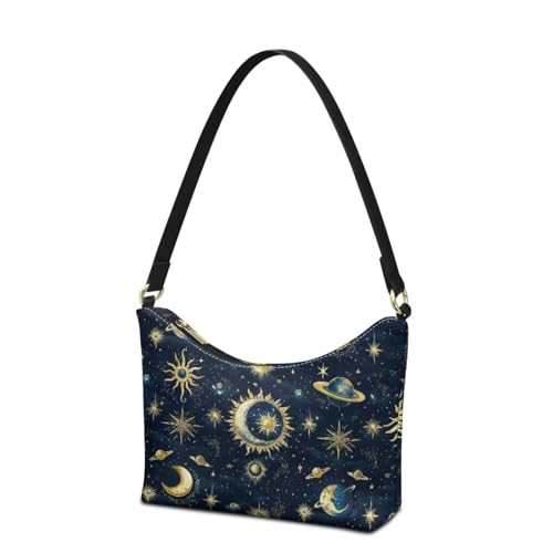 Image of Handbag for Women Leather Underam Shoulder Bag with Zipper Fashion Work Purse Waterproof Travel Wallet