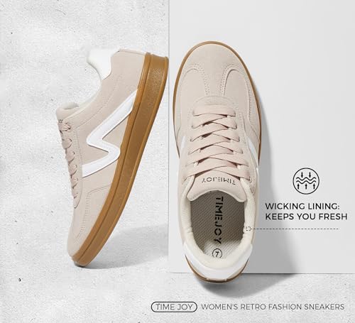 Women's Classic Retro Fashion Sneakers with Gum Sole Trendy Low Top Casual Shoes for Daily Wear, Walking & Outfits3