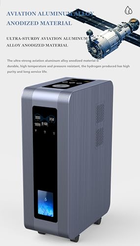 2024 Inalador H2 de grande fluxo, (2000H2 + 1000O2) Gerador de água de hidrogênio de baixo ruído, in