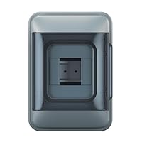 LEGRAND, Plexo S Feuchtraumverteiler, Aufputzverteiler, Schutzart: IP65-IK07, 1-reihig, 4 Module, Maße: 200 x 141 x 106 (H x B x T in mm) mit Neutralleiter- und Schutzleiter-Klemmenleiste, 601884