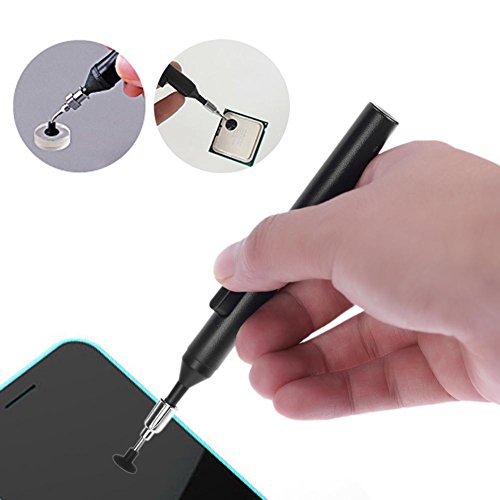 Whitelotous Mini Vacuum Sucking Pen IC SMD Sucker Pick Up Hand Tool Set with 4 Suction Headers - Thumbnail 2