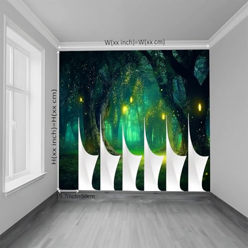 Papier peint intissé pour masquer imperfections mur vert - 8