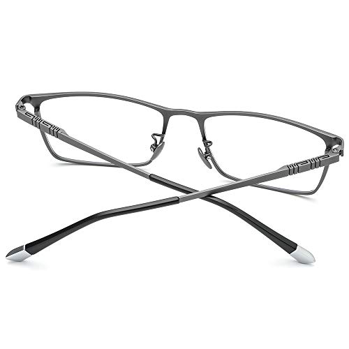 Image of FONEX Titanium Glasses Frame for Men,Square Eyewear Full Optical Eyeglasses F85641
