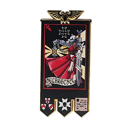 Starforged Space Marines rozdział baner kolekcja magnes na lodówkę Warhammer 40K - czarne templariusze