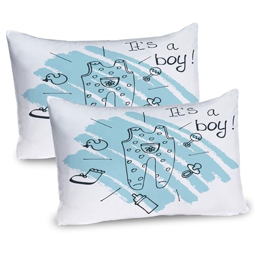 Ambesonne Turquoise Pillow Sham Set of 2, Sketchy Design Ornaments Illustration with Lines Simple Brushstroke Effect Back, Quality Microfiber Bedding Item for All Seasons, 30