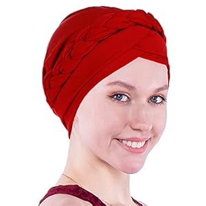 Chemo Cancer Head Hat Cap Ethnic Bohemia Pre-Tied Twisted Braid Hair Cover Wrap Turban Headwear