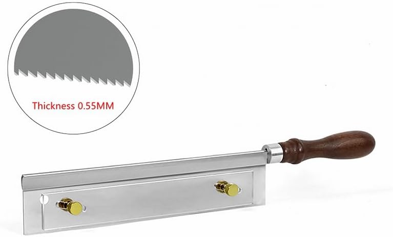 Installing Fret Wires Manual Guitar Fret Saws Acoustic And Electric Guitar Fret Groove Saws Making Fret Repair Tools (Brown Handle(Solid Wood))