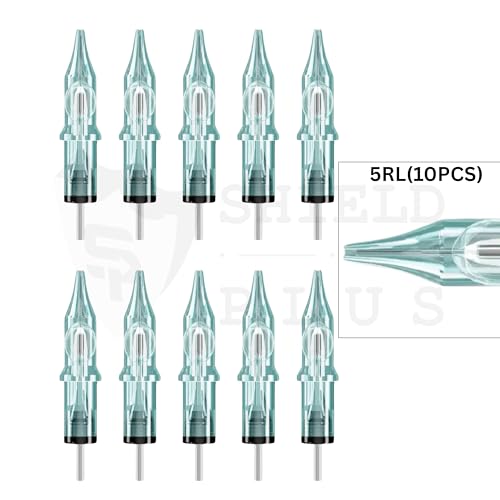 Image of 5RL Round Liner Tattoo Cartridges - Shield Plus Sterile & Disposable (10-Count)