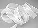 finemark 3 m x 25 mm Chiffonband Fische Kommunion Konfirmation Chiffon Weiss Silber Dekoband Geschenkband Schleifenband transparent