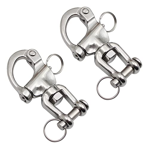 OSTARE Swivle Snap Shackle Quick Release,Marine Boat Sailing Bail Clip 2-3/4