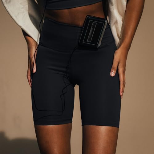 Hanes Women's Moves Bike, Soft & Stretchy Workout Shorts with Interior Pocket, Moisture-Wicking, 3” Or 7" Inseam3