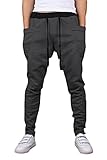 Men's New Arrival Casual Jogging Harem Pants (Medium, Dark Gray)