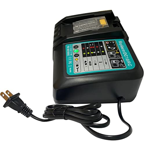 Anopiw DC18RC Replace Makita Charger DC18RC DC18RD DC18RC DC18RA DC18SD DC18SF to Charge14.4V 18 Volt LXT Lithium-ion Battery BL1815 BL1850 BL1840 BL1830 LXT-400 BL1820