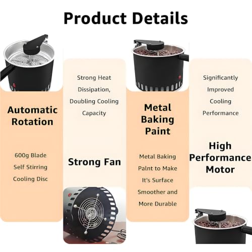 Enfriador de granos de café con ciclo de 2 minutos y sistema de flujo vertical 7