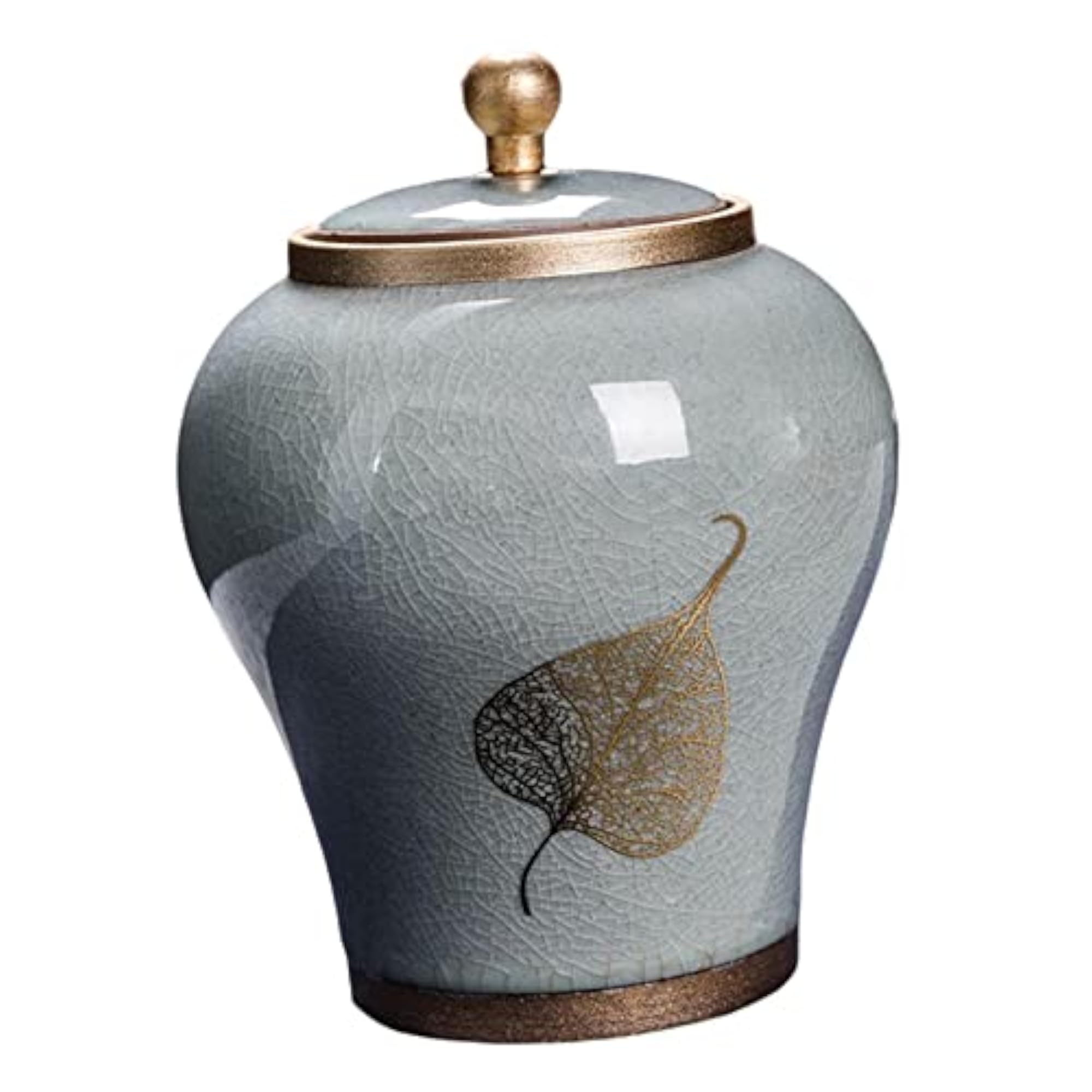 2Pcs Creative Porcelain Ginger Jar with Lid