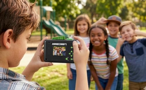 Image of Minecraft Kids Camera with SD Card, Digital Camera for Kids with Video