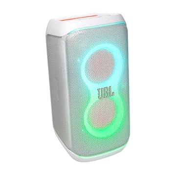 JBL PartyBox Club 120 – Alto-falante portátil para festa com alça dobrável, som profissional potente, show de luzes futuristas, até 12 horas de reprodução, à prova de respingos, entradas duplas de