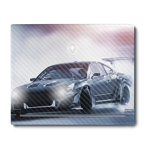 Image of MightySkins Carbon Fiber Skin Compatible with Alienware X16 R1 (2023) Full Wrap Kit - Drift | Protective, Durable Textured Carbon Fiber Finish | Easy to Apply & Change Styles | Made in The USA