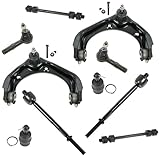 10 Piece Steering & Suspension Kit Control Arms Ball Joints Tie Rods End Links