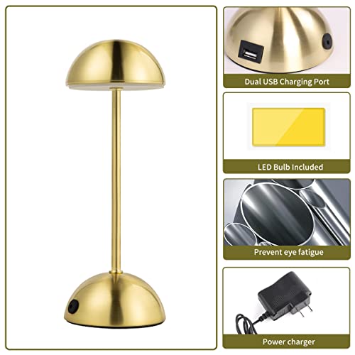 Mini Bedside Lamps With Usb Charging Ports For Bedrooms Desk,Touch Switch 3-Way Dimmable Table Lamps For Living Room,Dorm,Home Office Reading (Bulbs Included) #TOP4
