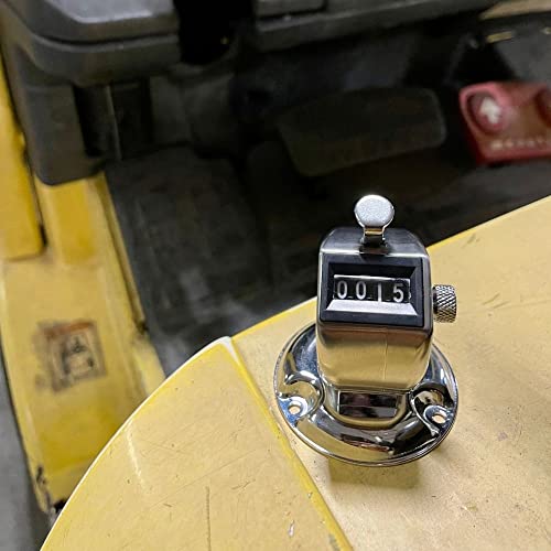 Tally Counter, Professional Grade Stainless Steel H-104 Clicker Counter - Japanese Made 4-Digit Mountable Counter Clicker, Lap Counter, Pitch Counter Clicker, Multi-Use People Counter (Mountable) #TOP4