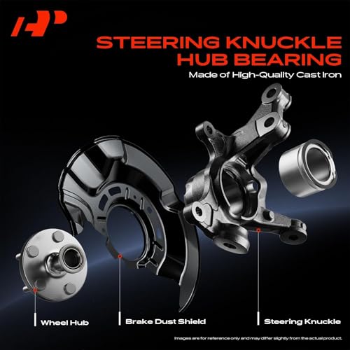 Image of A-Premium Front Left & Right Steering Knuckle & Wheel Bearing Hub Assembly