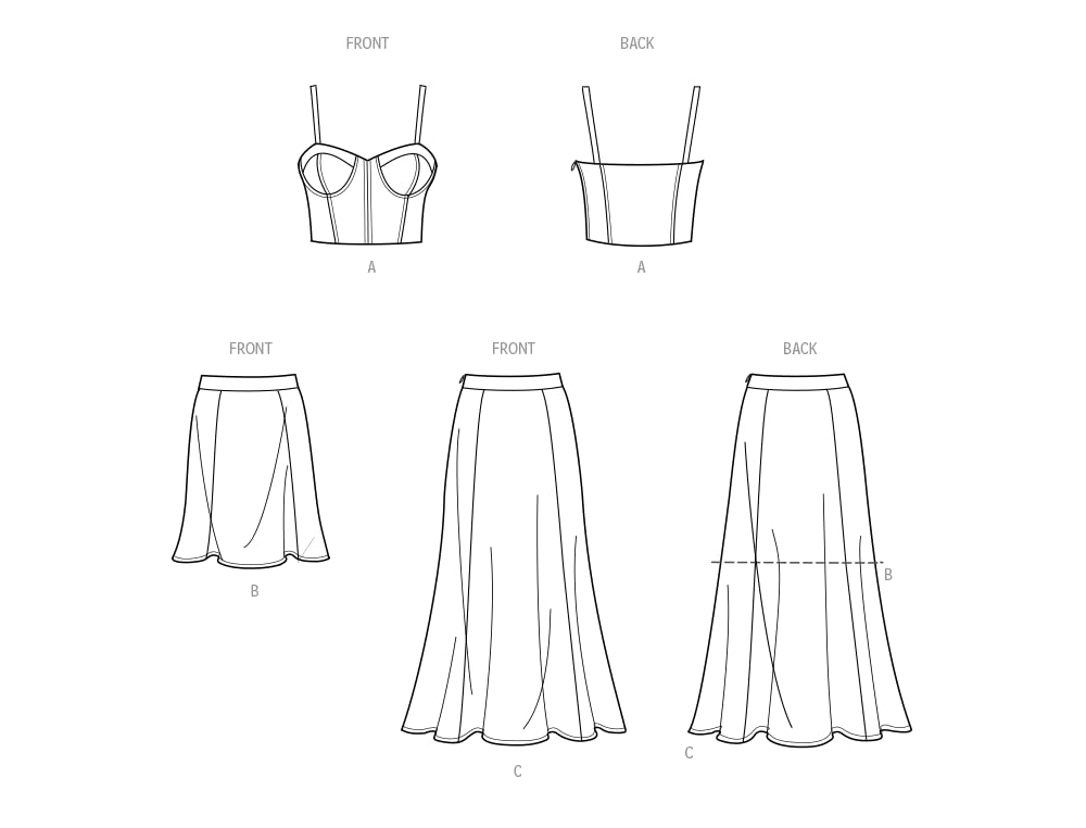 SIMPLICITY SS9894BB Misses' and Women's Top and Skirt in Two Lengths By Mimi G Style BB (20W-22W-24W-26W-28W) - Image 3