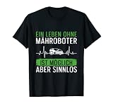 Vida Sin Robot cortacésped Posible Pero sin sentido Cortacésped Jardín Camiseta