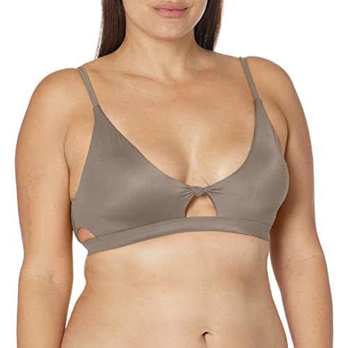 Bikini Top RVCA fini les bretelles qui glissent avec ce haut maillot uni