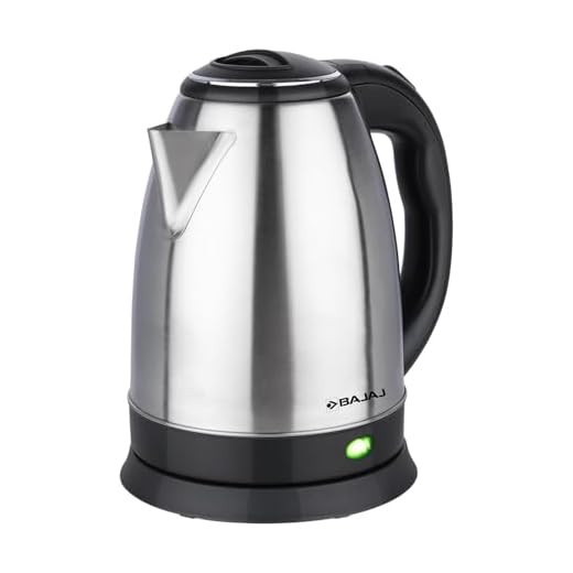 Bajaj KTX 1.8 Litre DLX Electric Kettle |1350 Watts Kettle with Stainless Steel Body | Cordless Operation | Auto Shut-off Mechanism | 2-Yr Warranty | Black