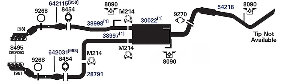 Image of AP Exhaust Products 28791 Exhaust Pipe