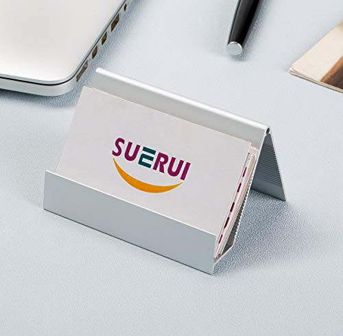 Porte-cartes de visite en aluminium argenté : lot de 2 étuis rigides - 5