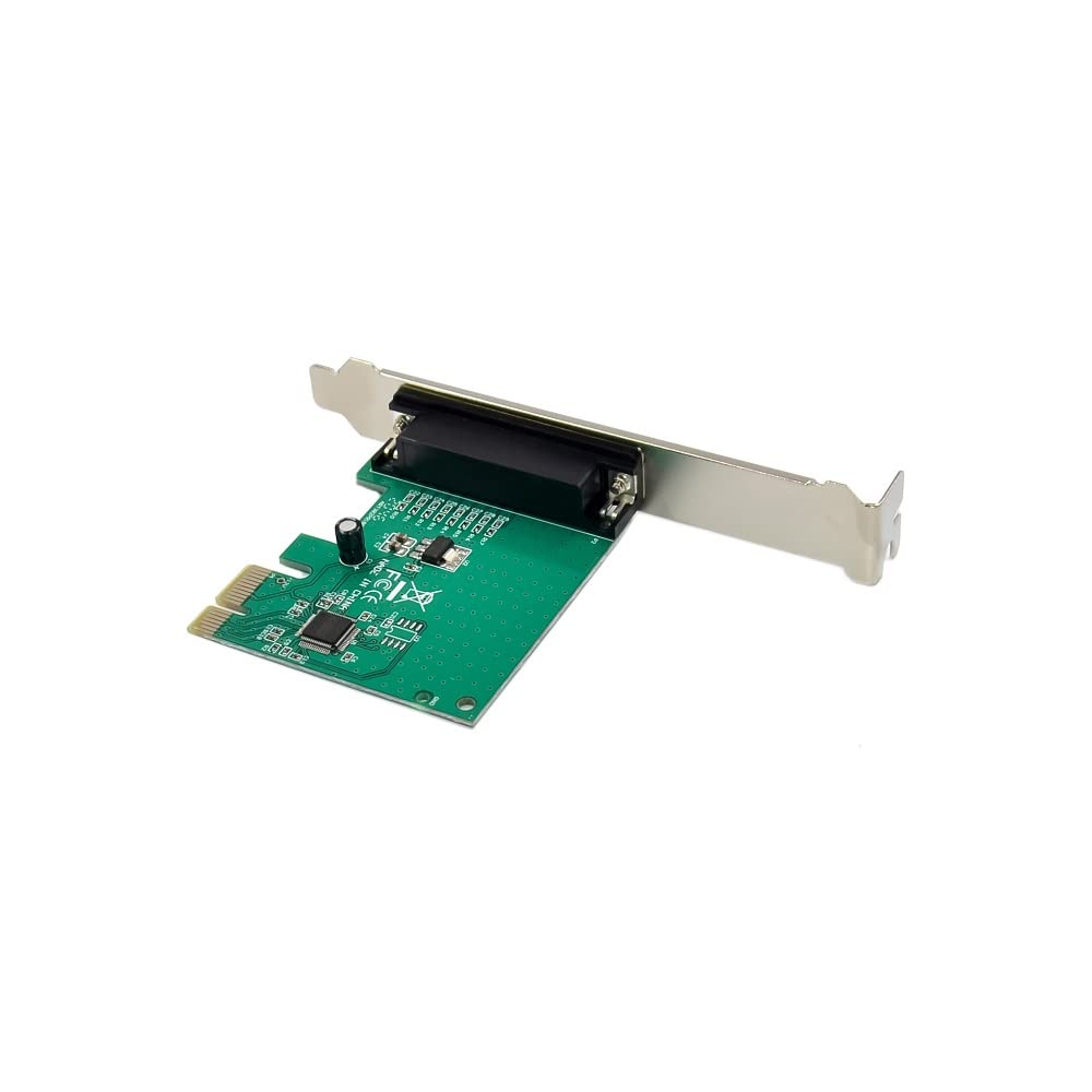 X-MEDIA XM-PEX-1P PCI-E 1-Port DB25 Parallele PCI Express (PCIe x1) Karte, IEEE 1284 Parallelcontroller-Karte, WCH382L-Chipsatz, unterstützt ECP/EPP/SPP