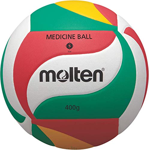 Molten Men's Training Volleyball Ball Gr. 5, White/Green/Red/Yellow, 5 #TOP1