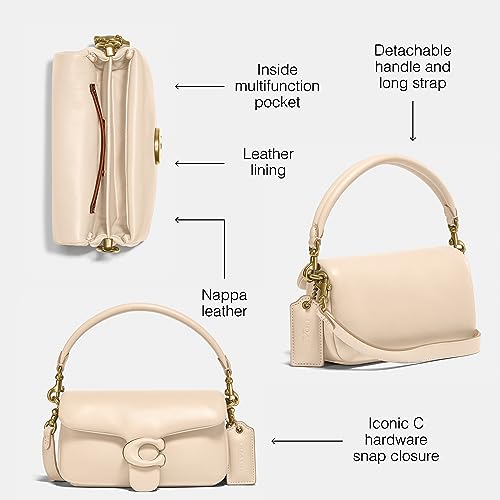 Coach Women's Leather Covered C Closure Pillow Tabby Shoulder Bag 182