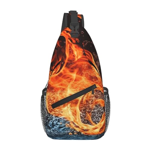 Bolso tipo Sling para mujer y hombre, mochila cruzada miniatura 1