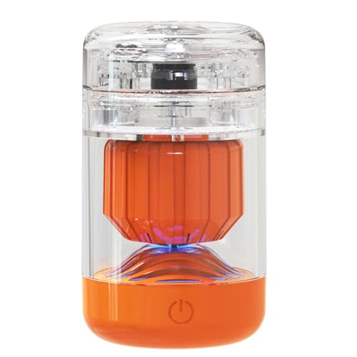 Mini Electric Shaver Portable Electric Shaves for Men Transparent Body 8500RPM Motor Type-C Fast Charging for Travel Office Home Car and Gift Giving (Orange L) (Orange I)