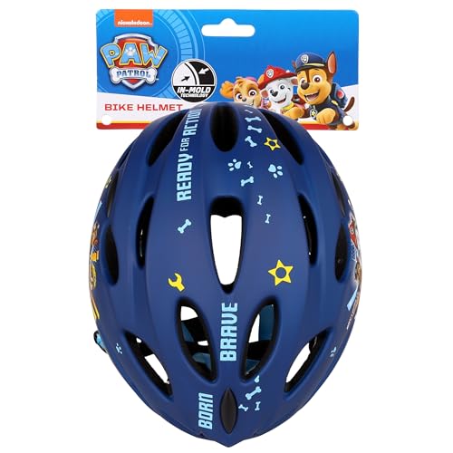 Casco de ciclista Paw Patrol niño azul marino regulable talla 52-56cm 6