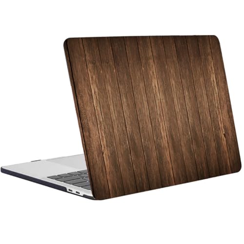Coque MacBook Pro 16 A2141 rigide en plastique effet veine de bois