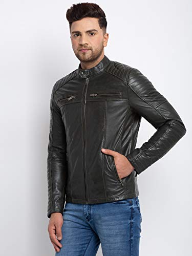 Image of TEAKWOOD LEATHERS Men Leather Jacket